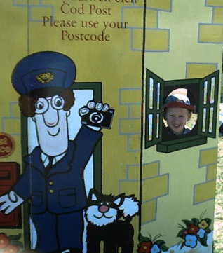 My brother Matthew meets Postman Pat